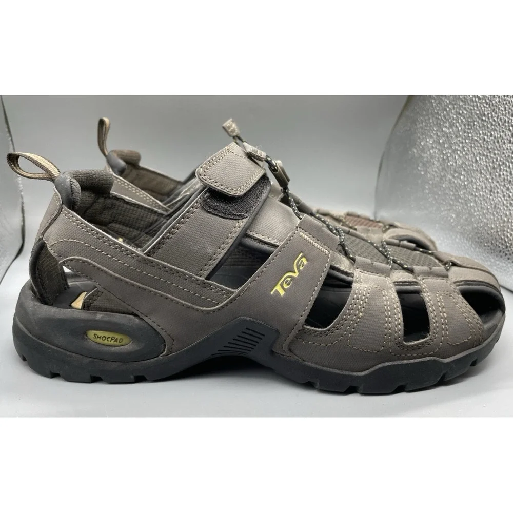 Teva Fisherman Sandals Men's Brown Shock Pad Strappy outdoor fishing Size 11 M‎